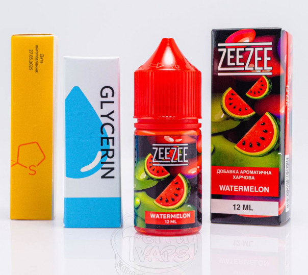 Жидкость ZeeZee Salt Watermelon 30ml 50mg со вкусом арбуза (набор компонентов)