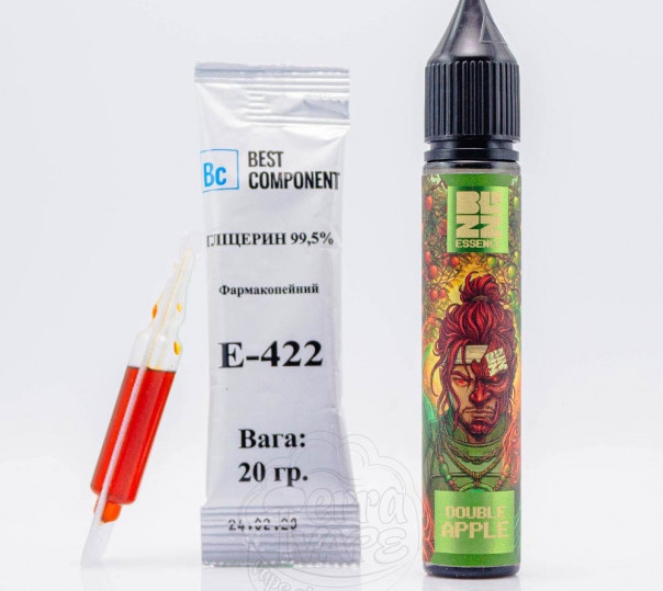 Жидкость Blizz Essence Salt Doubble Apple 30ml 65mg со вкусом красного и зеленого яблока (набор компонентов)