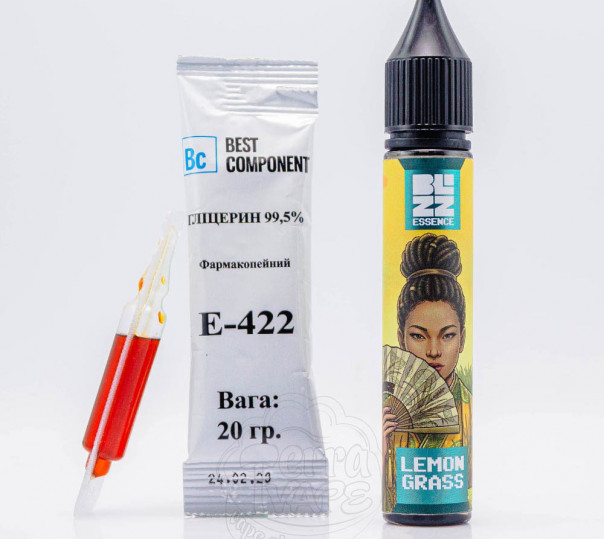 Рідина Blizz Essence Salt Lemon Grass 30ml 50mg зі смаком лемонграсу (набір компонентів)