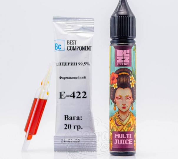 Жидкость Blizz Essence Salt Multi Juice 30ml 50mg со вкусом манго, ананаса и маракуйи (набор компонентов)
