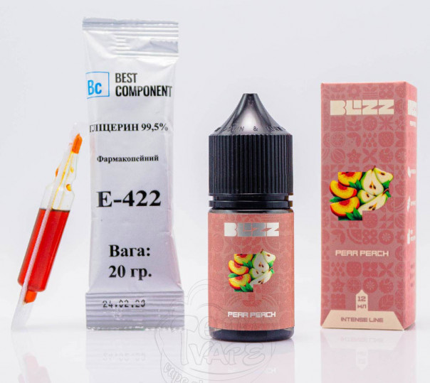 Жидкость Blizz Intense Salt Pear Peach 30ml 50mg со вкусом груши и персика (набор компонентов)
