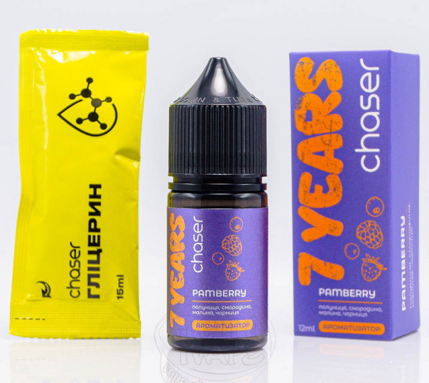 Рідина Chaser 7 Years Pamberry Salt 30ml 65mg зі смаком ягідного мікса (набір компонентів)