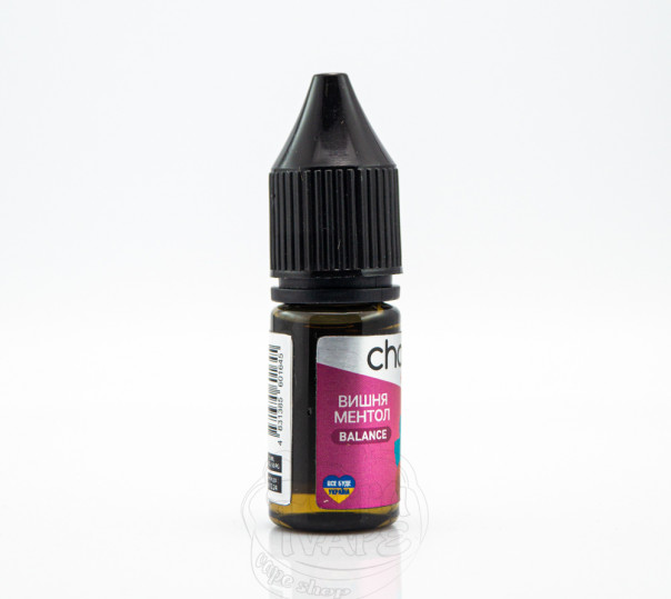 Рідина Chaser For Pods Balance Salt Вишня Ментол 10ml 50mg на сольовому нікотині Рідина Chaser For Pods Balance Salt Вишня Ментол 10ml 50mg на сольовому нікотині