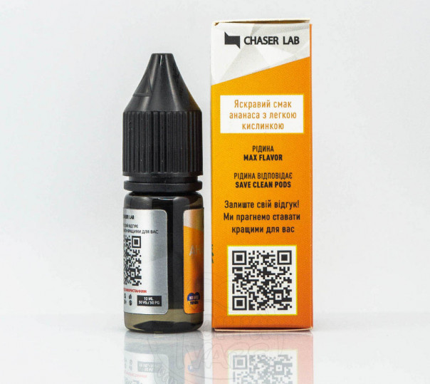 Рідина Chaser For Pods Balance Salt Ананас 10ml 50mg на сольовому нікотині Рідина Chaser For Pods Balance Salt Ананас 10ml 50mg на сольовому нікотині