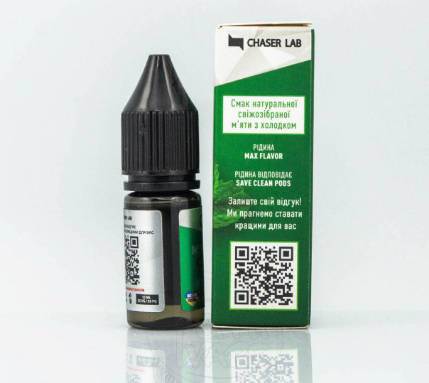 Жидкость Chaser For Pods Balance Salt Мята 10ml 60mg на солевом никотине Жидкость Chaser For Pods Balance Salt Мята 10ml 60mg на солевом никотине