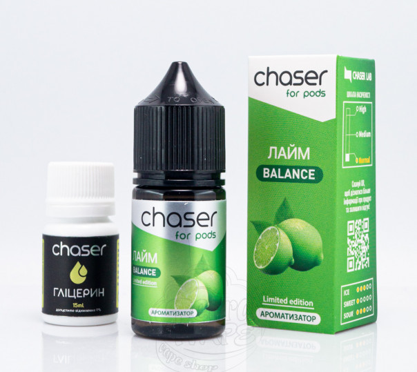 Рідина Chaser For Pods Balance Salt Лайм 30ml 65mg (набір компонентів)