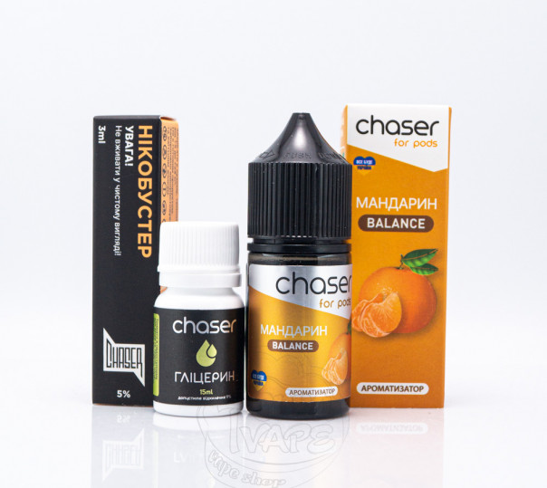 Жидкость Chaser For Pods Balance Salt Мандарин 30ml 50mg (набор компонентов)