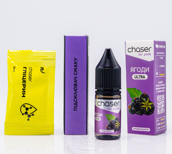 Рідина Chaser For Pods Ultra Salt Ягоди 10ml 50mg (набір компонентів)