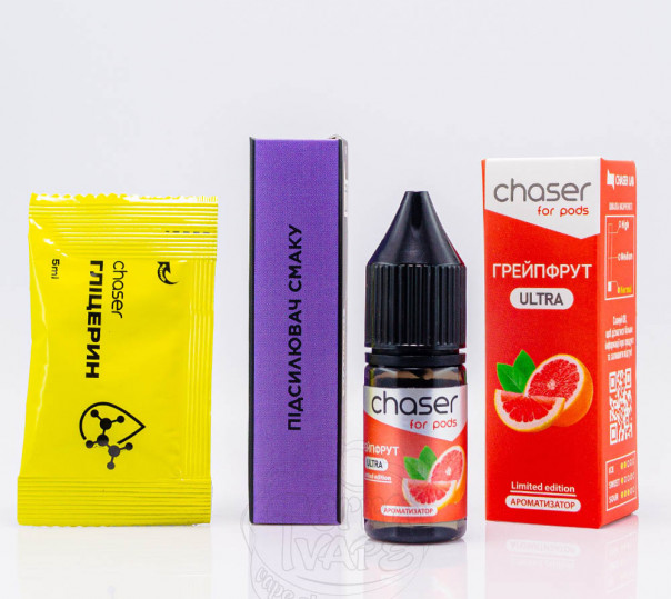 Рідина Chaser For Pods Ultra Salt Грейпфрут 10ml 50mg (набір компонентів)