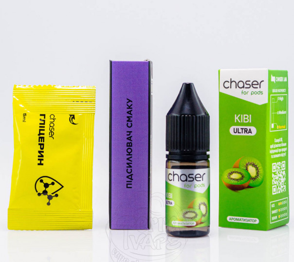 Жидкость Chaser For Pods Ultra Salt Киви 10ml 50mg (набор компонентов)