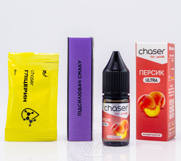 Жидкость Chaser For Pods Ultra Salt Персик 10ml 50mg (набор компонентов)