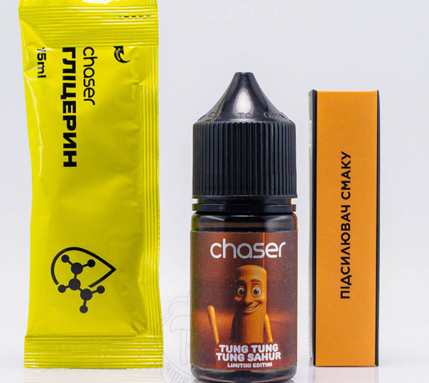 Рідина Chaser Limitini Editini Salt Tung Tung Tung Sahur 30ml 50mg зі смаком лісових ягід та хвої (набір компонентів)