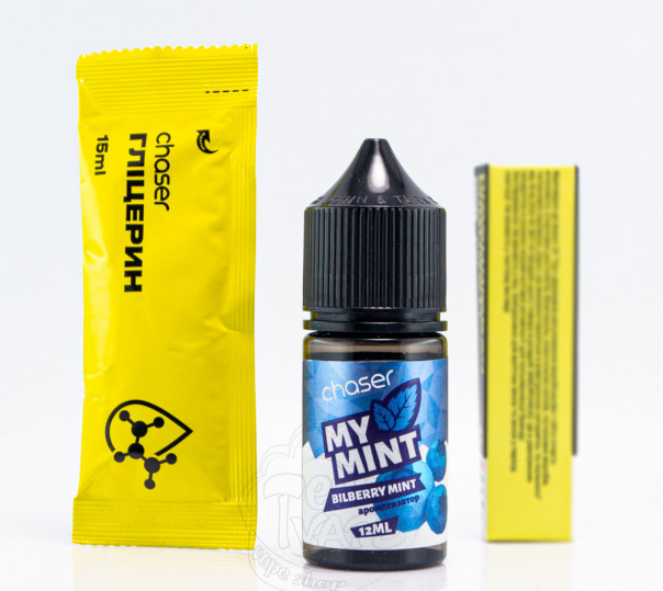Рідина Chaser My Mint Salt Bilberry Mint 30ml 50mg зі смаком чорниці і м'яти (набір компонентів)