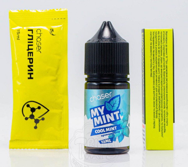 Рідина Chaser My Mint Salt Cool Mint 30ml 65mg зі смаком морозної м'яти (набір компонентів)