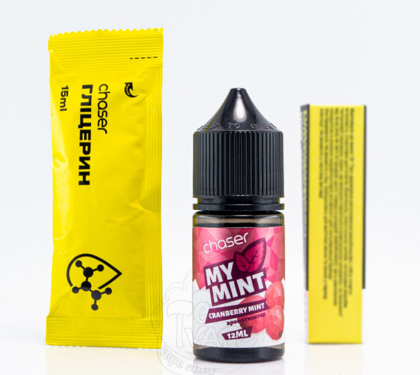 Жидкость Chaser My Mint Salt Cranberry Mint 30ml 50mg со вкусом клюквы и мяты (набор компонентов)