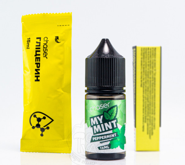 Рідина Chaser My Mint Salt Peppermint 30ml 65mg зі смаком перцевої м'яти (набір компонентів)