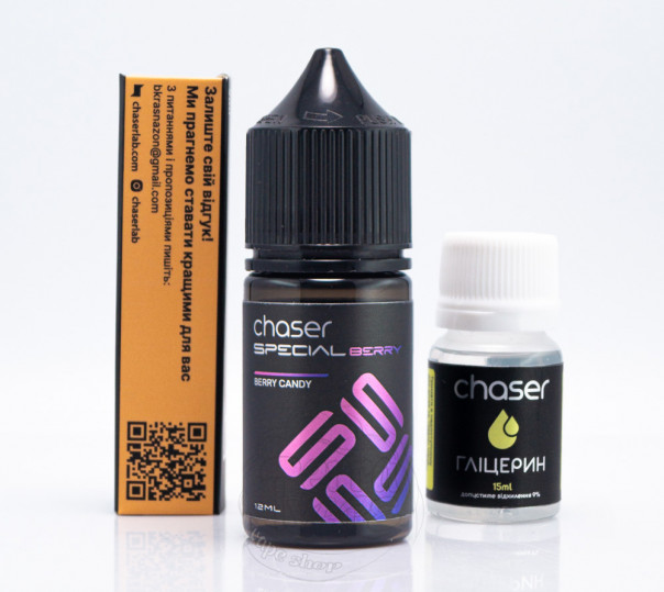 Рідина Chaser Special Berry Salt Berry Candy 30ml 50mg зі смаком ягідної цукерки (набір компонентів)