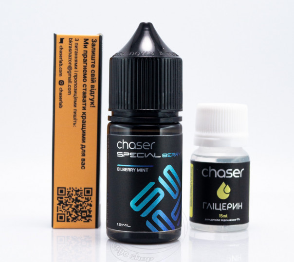 Жидкость Chaser Special Berry Salt Bilberry Mint 30ml 50mg со вкусом черники с мятой (набор компонентов)