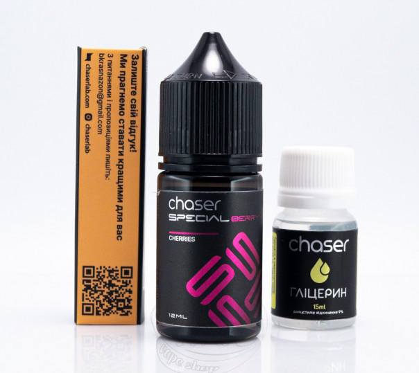 Рідина Chaser Special Berry Salt Cherries 30ml 65mg зі смаком вишні (набір компонентів)