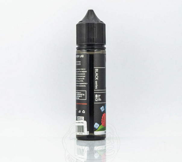 Рідина Chaser Black Organic Triple Razz on Ice 60ml 0mg без нікотину зі смаком ягід з холодком Рідина Chaser Black Organic Triple Razz on Ice 60ml 0mg без нікотину зі смаком ягід з холодком