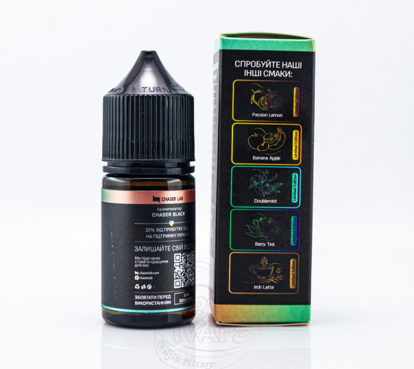 Жидкость Chaser Black Balance Salt Peach Lemonade 30ml 30mg на солевом никотине со вкусом персикового лимонада