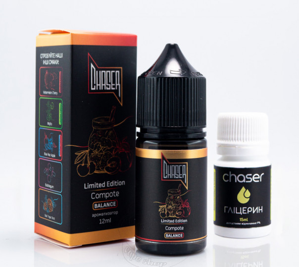 Жидкость Chaser Black Balance Salt Compote 30ml 50mg со вкусом компота (набор компонентов)