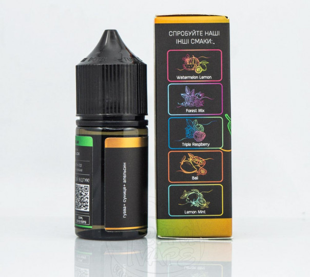 Жидкость Chaser Black Salt New Flirt 30ml 30mg на солевом никотине со вкусом апельсина, клубники и гуавы Жидкость Chaser Black Salt New Flirt 30ml 30mg на солевом никотине со вкусом апельсина, клубники и гуавы