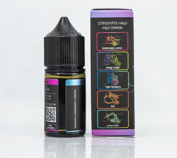 Рідина Chaser Black Salt New Forest Mix 30ml 30mg на сольовому нікотині зі смаком лісових ягід Рідина Chaser Black Salt New Forest Mix 30ml 30mg на сольовому нікотині зі смаком лісових ягід