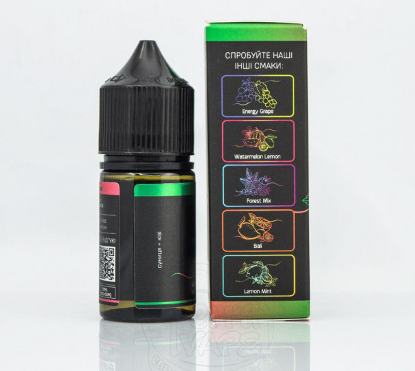 Рідина Chaser Black Salt New Kiwi Wild Strawberry 30ml 30mg на сольовому нікотині зі смаком ківі та суниці Рідина Chaser Black Salt New Kiwi Wild Strawberry 30ml 30mg на сольовому нікотині зі смаком ківі та суниці