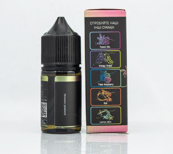 Рідина Chaser Black Salt New Pink Lemonade 30ml 30mg на сольовому нікотині зі смаком рожевого лимонаду Рідина Chaser Black Salt New Pink Lemonade 30ml 30mg на сольовому нікотині зі смаком рожевого лимонаду