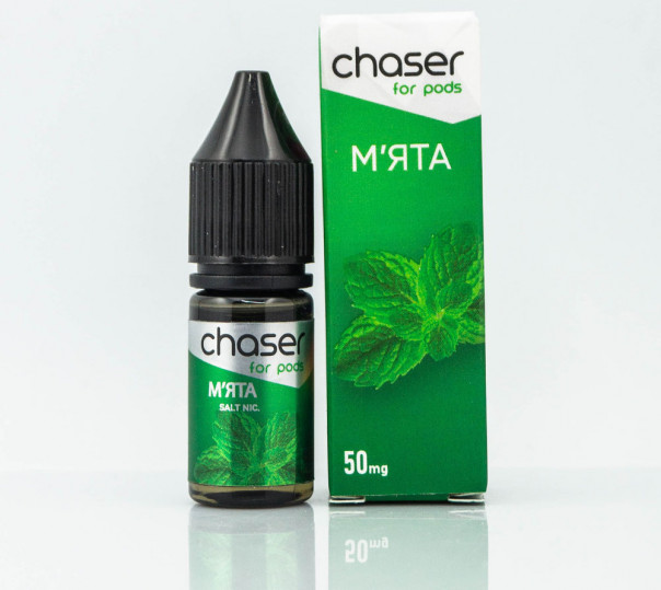 Рідина Chaser For Pods Salt М'ята 10ml 50mg на сольовому нікотині