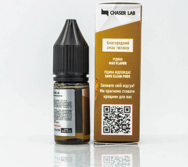Жидкость Chaser For Pods Salt Табак 10ml 30mg на солевом никотине Жидкость Chaser For Pods Salt Табак 10ml 30mg на солевом никотине