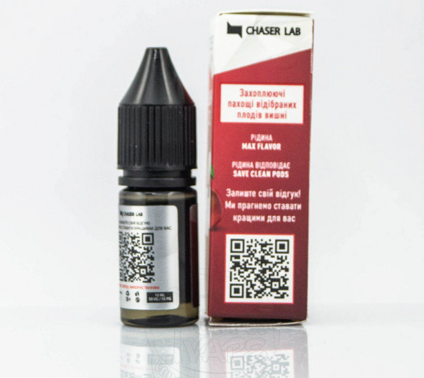 Рідина Chaser For Pods Salt Вишня Ice 10ml 60mg на сольовому нікотині Рідина Chaser For Pods Salt Вишня Ice 10ml 60mg на сольовому нікотині