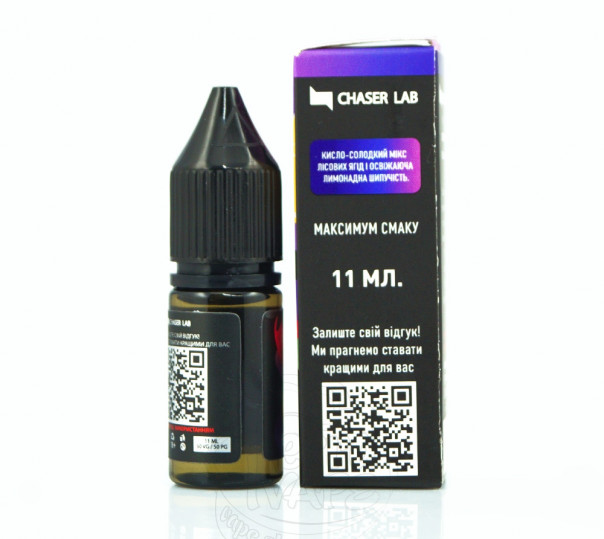 Рідина Chaser Lux Salt Berry Lemonade 11ml 30mg на сольовому нікотині зі смаком ягідного лимонаду Рідина Chaser Lux Salt Berry Lemonade 11ml 30mg на сольовому нікотині зі смаком ягідного лимонаду