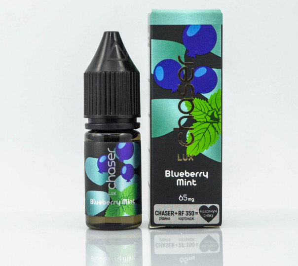 Рідина Chaser Lux Salt Blueberry Mint 11ml 50mg на сольовому нікотині зі смаком чорниці з м'ятою
