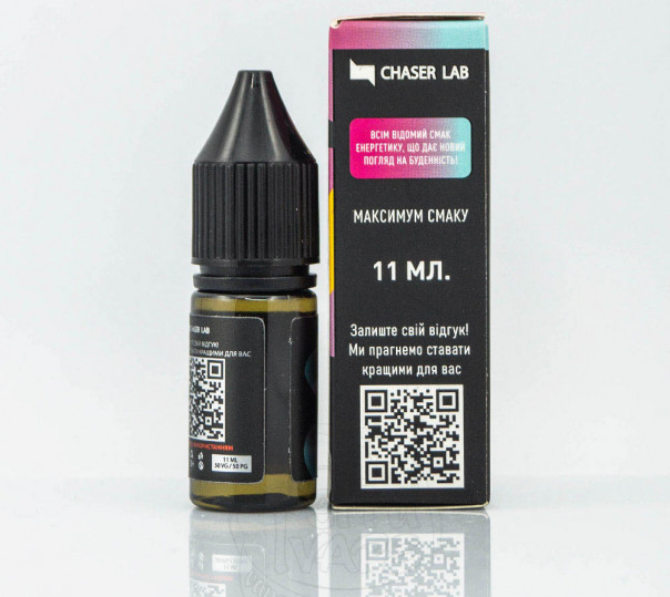 Рідина Chaser Lux Salt Energetic 11ml 30mg на сольовому нікотині зі смаком енергетика Рідина Chaser Lux Salt Energetic 11ml 30mg на сольовому нікотині зі смаком енергетика