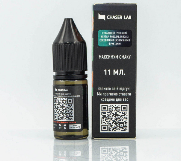 Рідина Chaser Lux Salt Tropic Punch 11ml 65mg на сольовому нікотині зі смаком манго, апельсина та гуави Рідина Chaser Lux Salt Tropic Punch 11ml 65mg на сольовому нікотині зі смаком манго, апельсина та гуави