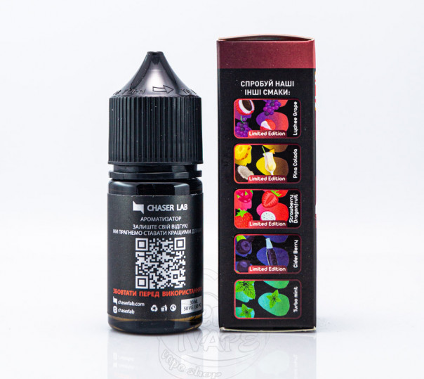 Рідина Chaser Lux Salt Sangria 30ml 30mg на сольовому нікотині зі смаком сангрії Рідина Chaser Lux Salt Sangria 30ml 30mg на сольовому нікотині зі смаком сангрії