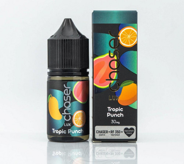 Рідина Chaser Lux Salt Tropic Punch 30ml 30mg на сольовому нікотині зі смаком манго, апельсина і гуави