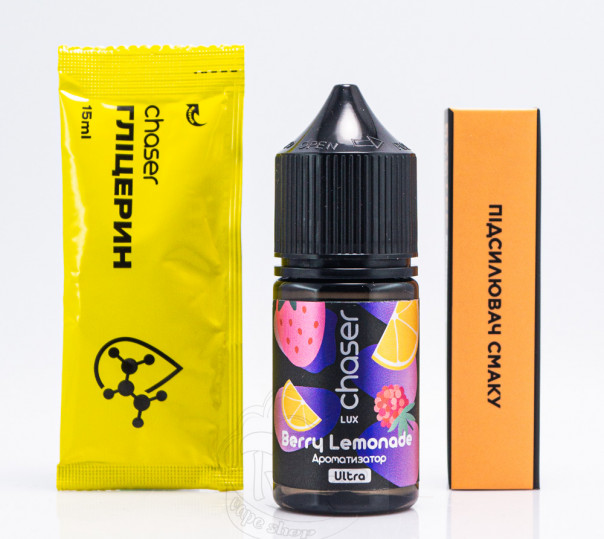 Жидкость Chaser Lux Salt Berry Lemonade 30ml 50mg зі смаком ягідного лимонаду (набор компонентов)