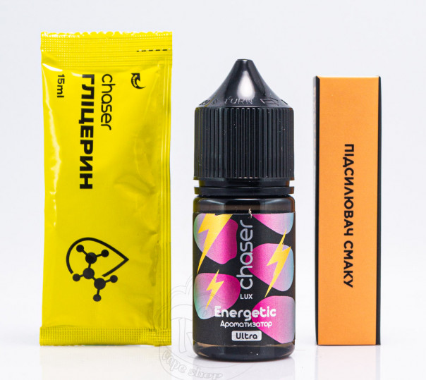 Жидкость Chaser Lux Salt Energetic 30ml 65mg со вкусом энергетика (набор компонентов)
