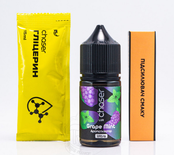 Жидкость Chaser Lux Salt Grape Mint 30ml 50mg со вкусом винограда с мятой (набор компонентов)