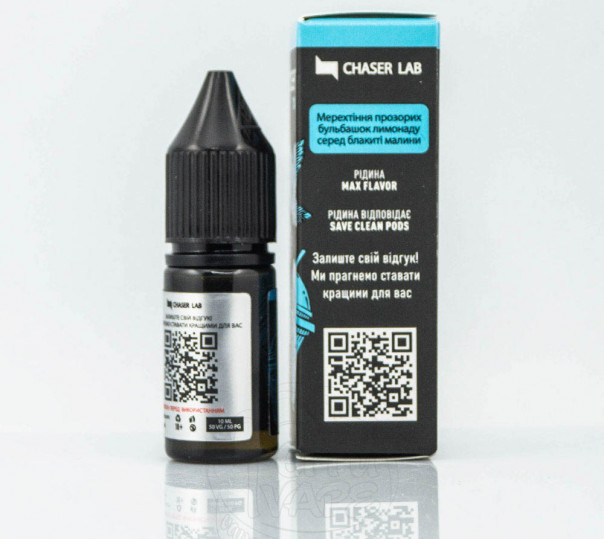 Рідина Chaser Mix ICE Salt Блакитна малина лимонад Ice 10ml 60mg на сольовому нікотині Рідина Chaser Mix ICE Salt Блакитна малина лимонад Ice 10ml 60mg на сольовому нікотині