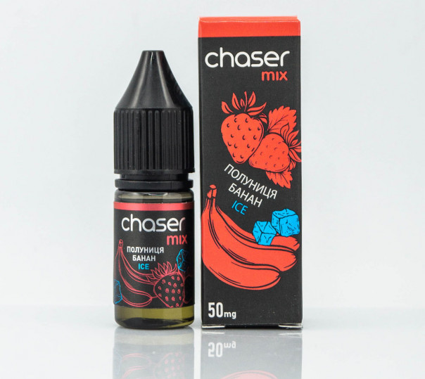 Рідина Chaser Mix ICE Salt Полуниця Банан Ice 10ml 30mg на сольовому нікотині