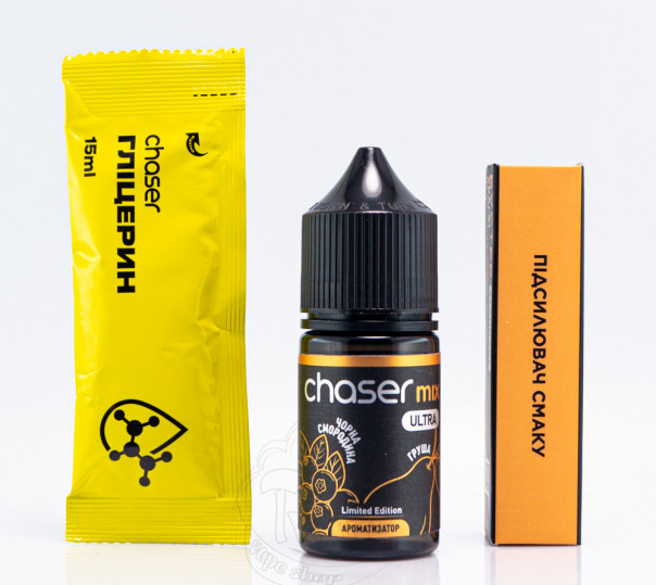 Рідина Chaser Mix Ultra Salt Чорна Смородина Груша 30ml 50mg (набір компонентів)
