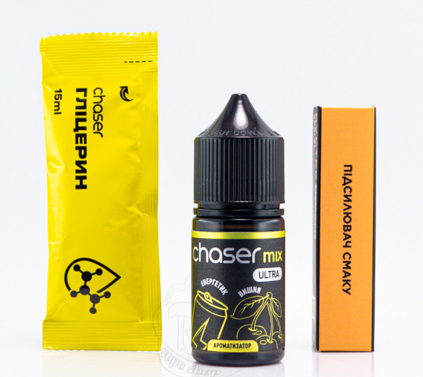 Жидкость Chaser Mix Ultra Salt Энергетик Вишня 30ml 50mg (набор компонентов)