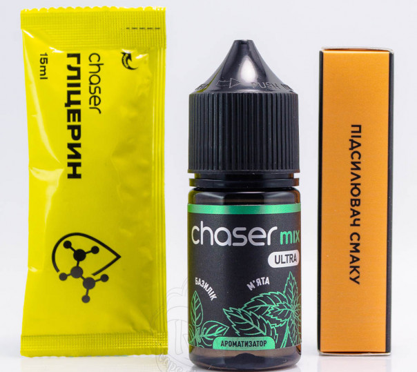 Рідина Chaser Mix Ultra Salt Базилік М'ята 30ml 50mg (набір компонентів)