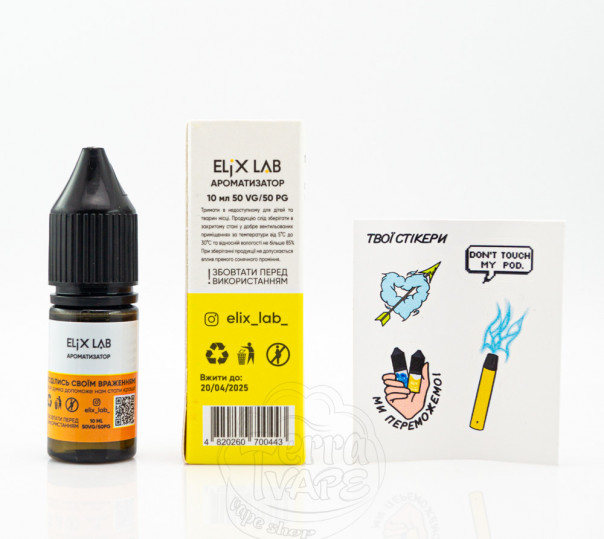 Жидкость Elix Salt Банан 10ml 50mg на солевом никотине Жидкость Elix Salt Банан 10ml 50mg на солевом никотине