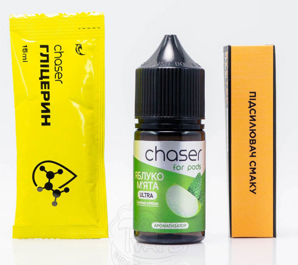 Рідина Chaser For Pods Ultra Salt Яблуко М'ята 30ml 50mg (набір компонентів)