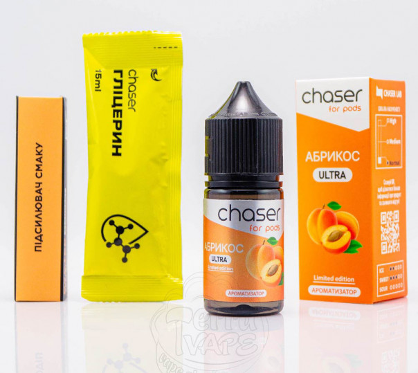 Рідина Chaser For Pods Ultra Salt Абрикос 30ml 50mg (набір компонентів)
